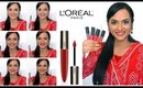 Loreal Rouge Signature Liquid Lipstick Review & Swatches | Tamil Makeup Video