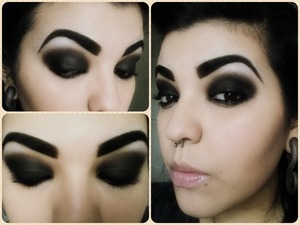 Dramatic smokey eye
