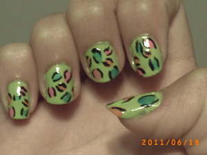 My first attempt at leopard print.