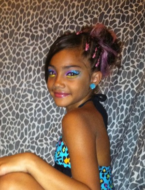 my neice photoshoot makeup done by me