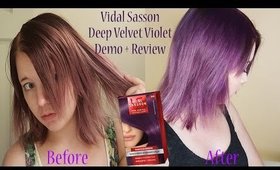 Vidal Sasson Deep Velvet Violet Hair Dye Review+Demo