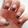 valentines cheetah nails