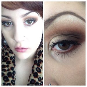 Used Kat Von D's Monarch palette for the burnt orange in the crease, and the rest is the Bobbi Brown warm eye palette. Brows are Anastasia Beverly Hills Dip Brow for the edges, Brow Wiz toward the front. 