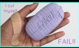 MY FIRST SOAP #ASMR VIDEO / SOAP CUTTING/ SATISFYING SOUNDS