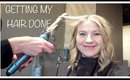 Getting my hair done before Christmas VLOG