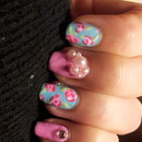 Lilly Pulitzer Inspired Mani. 
