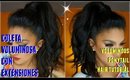 Coleta VOLUMINOSA con Extensiones  / Voluminous Ponytail hairstyle HACKs | auroramakeup