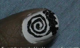 Hypnotize Spiral Easy Nail Design for Beginners!!