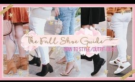 The Fall Shoe Guide 2019 // Outfit Ideas & How to Style | fashionxfairytale