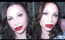 Christmas Week Day 5 | Red Glitter Lips Make-Up Tutorial