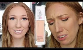 NEW 24HR DRUGSTORE FOUNDATION FAIL?! | Maybelline Superstay 24 Hour Foundation First Impression!