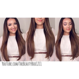 How to clip in hair extensions is on my YouTube channel :) TheBeautyBox1211