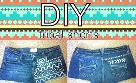 DIY Tribal Shorts