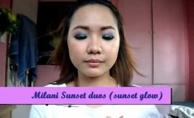 makeup look for a blue dress