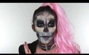 Lady Gaga skeleton halloween  make up tutorial