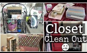 Messy Closet Clean With Me | Bedroom and Closet Organization 2018