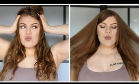 How I Blowdry My Long, Thick & Frizzy Hair!