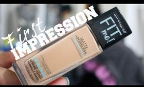Matte and Poreless Foundation by Maybelline | First Impression!