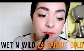 Wet n Wild Mega Last Color in 24 Carrot Gold | Laura Neuzeth