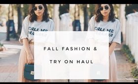 Fall Fashion & Try On Haul!
