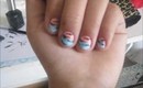 Ombre Zebra Nails!