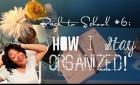 Back to School #6: How I Stay Organized!