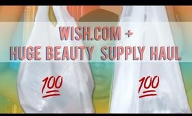 Huge Wish.com & Beauty Supply Haul | DON'T SLEEP ON BEAUTY SUPPLY MAKEUP!!