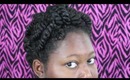 Side Flat Twists Styled 3 ways on Natural Hair