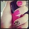 Pink nail art🎀