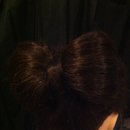 Bow styled hair up