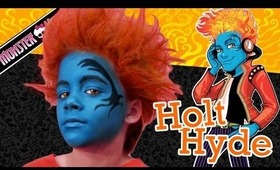Holt Hyde Monster High Doll Costume Makeup Tutorial for Halloween