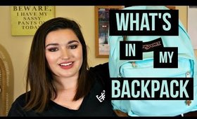 What's In My Backpack | Jansport Right Pack