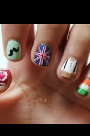 I love these nails! I saw them on Instagram and fell in love;) 