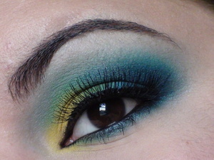 Inglot and Sugarpill blue and green