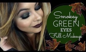 Smokey Green Eyes | Fall Makeup