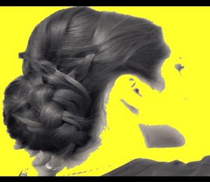 How to do a wedding hairstyle on yourself.  My YouTube Video Tutorial: 
http://youtu.be/5PSVzKJPguw