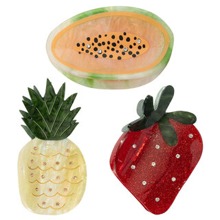 Frasier Sterling Sugarfruit Claw Clip Set in Multi
