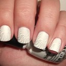 White and Silver Subtle Stamping 