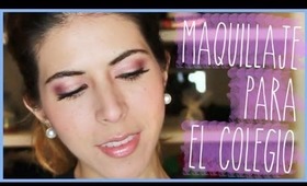 Maquillaje diario para el colegio o lo que QUIERAS! + ♥  EVERYDAY MAKEUP TUTORIAL - Laura♥