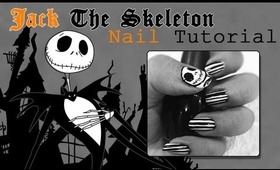 ‪☠‬ Jack The Skeleton Nail Art Tutorial ‪☠‬