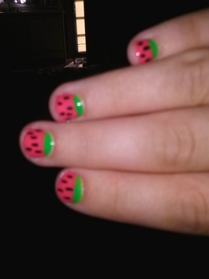 watermelon nails design