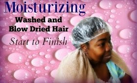 Moisturizing Blow Dried 4C Hair | Styling | TheMindCatcher