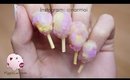 Cotton candy nail art tutorial