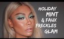 HOLIDAY MINT GLAM & FAUX FRECKLES | SONJDRADELUXE