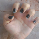 Crackle French + Glitter
