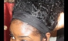 ★!Messy Bun on Kinky Curly Hair!★