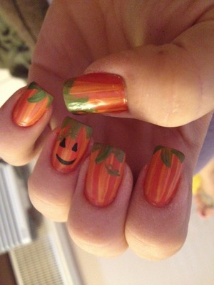 Pumpkin nails