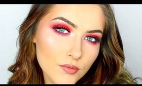 MORPHE 39A Dare To Create Palette Tutorial 💗 Hot Pink Fire Eyes | shivonmakeupbiz