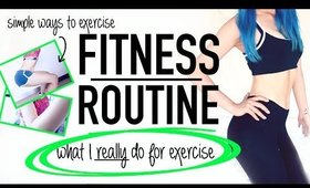 Easy Summer Fitness Routine Ideas For Lazy People ♥ My Real Exercise Routine 2015 ♥ Wengie