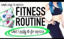 Easy Summer Fitness Routine Ideas For Lazy People ♥ My Real Exercise Routine 2015 ♥ Wengie